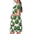 thumbnail image 2 of Disketp Happy Watermelon for Women's Short Sleeve Dress Womens Summer Dresses Beach Casual Loose T-shirt, 2 of 6
