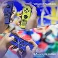 thumbnail image 7 of Game Controller (L/R) Compatible with Nintendo Switch Controller- Blue/Neon Yellow Wireless Game Joy pad, 7 of 7