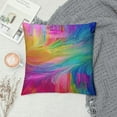 thumbnail image 2 of Chilfamy  Fractal Ocean  Throw Pillow Cases, Abstract Gradients Ocean Rainbow Trail Cozy Pillow Cover Square Cushion Case Set Pillowcase Decorative for Home Sofa Bedroom Car Office, 2 of 5