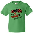 thumbnail image 3 of Inktastic My Daddy Loves Me with Cute Ladybugs Youth T-Shirt, 3 of 5