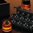 thumbnail image 3 of Gloppers Clear Ice Ball Maker for Whiskey, Circle Ice Cube Tray Make 2Inch Ice Sphere, Round ice Cube Trays for Freezer, 3 of 8