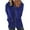 Dark Blue, variant on Lilgiuy Women Casual Solid Hooded Long Sleeve Zipper Drawstring Shirts Tops Coat Winter Fashion 2022