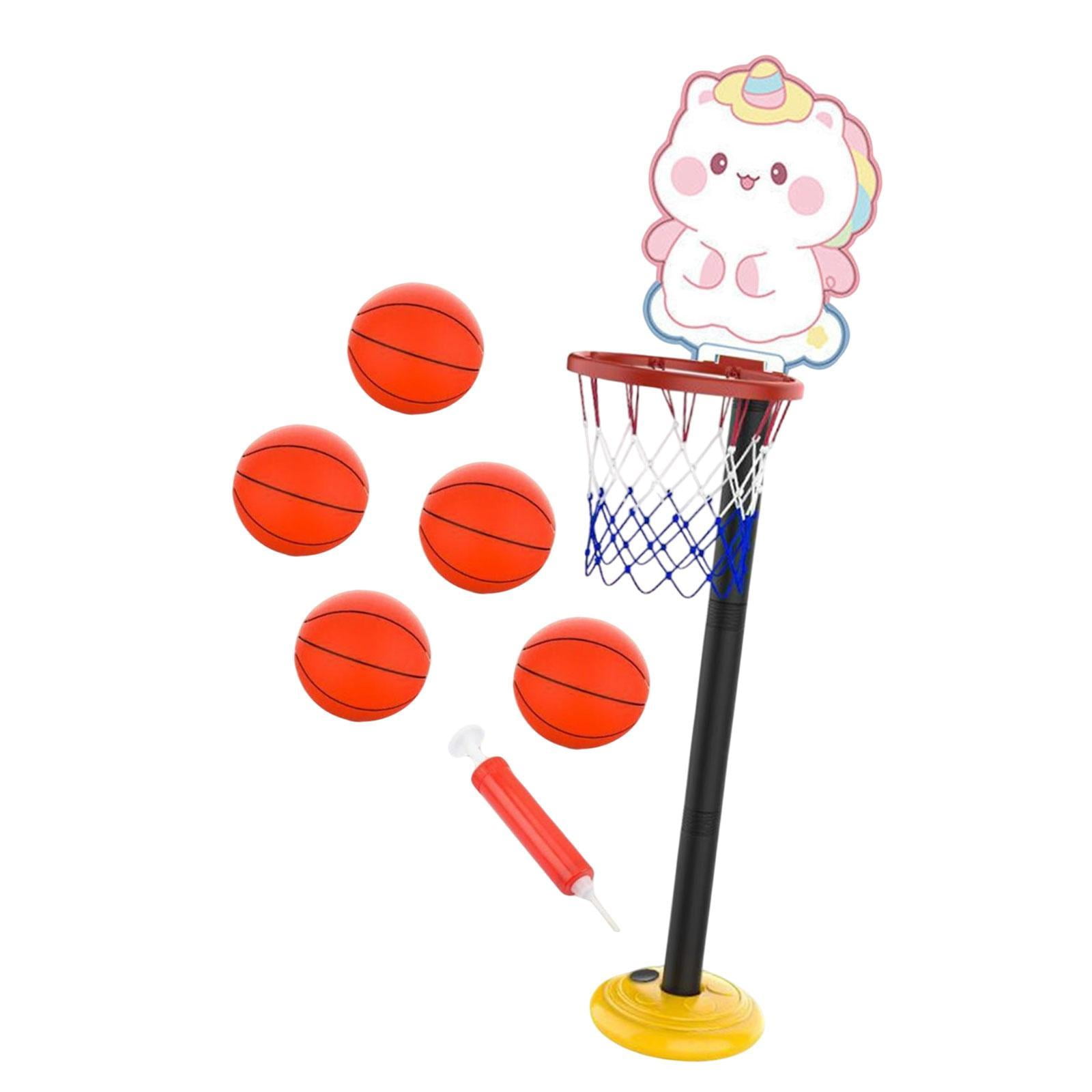 harayaa Basketball Hoop Set for Kids Basketball Stand Basket Supplies Basketball Net for White