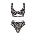 thumbnail image 4 of Rocae Hand Drawn Snake for Bikini Set for Women Two Piece Sexy High Swimsuits Split Crossover Bikini, 4 of 9