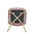 thumbnail image 5 of Dining Chairs Set of 4 Modern Dining Accent Side Chairs Ubran Style Mid Century with Metal Legs Home Room/Kitchen/Restaurant/Office, Pink, 5 of 9