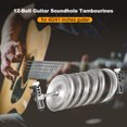 thumbnail image 3 of PEPISKY 12-Bell Guitar Soundhole Tambourines Guitar Playing and Accompaniment Ring Bell Stainless Steel Jingles for 40/41 Inches Guitar, 3 of 8