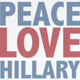 thumbnail image 2 of CafePress - Peace Love Hillary Clinton Infant Bodysuit - Baby Light Bodysuit, Size Newborn - 24 Months, 2 of 4