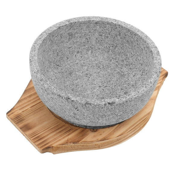 Minkissy 1 Set Multi-function Serving Bowl Korean Stone Bowl for Cooking Utensil