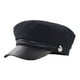 thumbnail image 1 of Qarigey MujerCapitánSombrero Gorra con visera Moda Estilo británicoRetro Multicolor Cómodo Sombreros Negro Algodón, 1 of 6