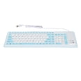 thumbnail image 2 of Roll Up Keyboard, Foldable Silicone 103 Keys USB Wired Computer Keyboard Waterproof Dustproof Silent for PC Laptop Desktop, 2 of 7