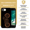 thumbnail image 7 of Case Yard Wooden Case for iPhone-SE Soft TPU Silicone cover Slim Fit Shockproof Wood Protective Phone Cover for Girls Boys Men and Women Supports Wireless Charging Vintage Motorcycle Design, 7 of 7