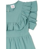 KIDS YOKE TOP DRESS 4-10 WALL TO WALL WONDERS