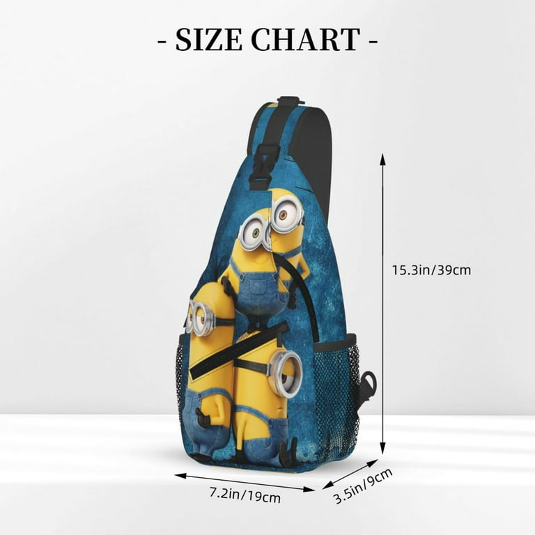 Minions Sling Bag Shoulder Bag Cute Crossbody Bag Travel Hiking Fanny Pack Daypack For Purses Shoulder Bag Walmart