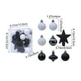 thumbnail image 3 of Daiosportswear 31-Pack 2in Christmas Ball Ornaments,Christmas Tree Decorations,Plastic Shatterproof Multiple Styles Easy Hang,for Home/office/School/Christmas/Wedding/Anniversary/Party Decor, 3 of 6