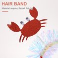 thumbnail image 3 of Miangastore Lobster Hair Hoops Red Felt Cloth 2Pcs 9.8x4.3in, 3 of 8