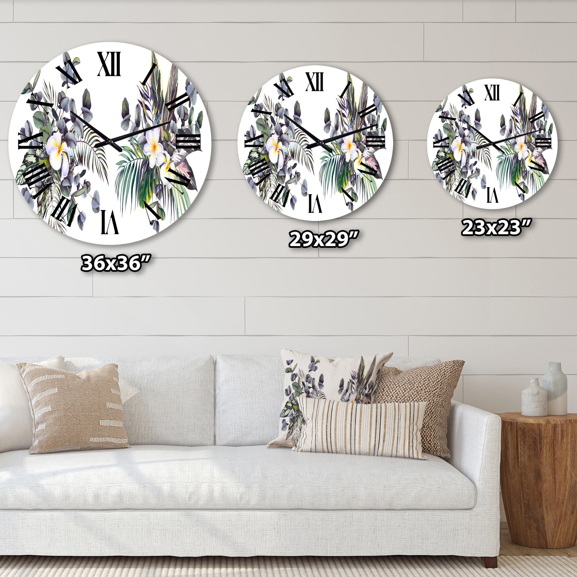 Designart 1 in Quartz Traditional Wall Clock