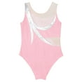 thumbnail image 6 of DPOIS Kid Girls One Piece Ballet Dance Gymnastic Leotard Shiny Unitards Bodysuit Pink 12, 6 of 6