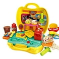 thumbnail image 1 of Mini Family Set Set Toys Set Pretend Play Toy Set For Kids Suitcase Kit 35PCS, 1 of 4