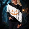 thumbnail image 6 of Godom Women's Halloween Hoodie Cute Ghost Graphic Sweatshirts Funny Pumpkin Face Tops Long Sleeve Hoodies 2025, 6 of 6