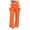 Orange, variant on Women's Jogger Pants With Elastic Drawstring Wasit Pants Waist Multi-Pockets Casual Sweatpants For Active Gym Sessions
