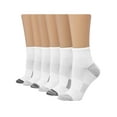 thumbnail image 1 of Hanes Womens Breathable Lightweight Super Ankle Socks 6-Pack, 8-12, White Basic, 1 of 2