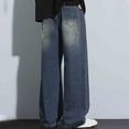 thumbnail image 3 of FNFYFH Mens Baggy Hip Hop Jeans Wide Leg Streetwear Jeans Loose Fit Y2K Skater Denim Pants, 3 of 5