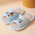 thumbnail image 2 of HCNTES Boys Girls Spring Summer Slides Soft Comfortable Slippers Non-Slip Water Shoes for Beach Pool Shower Dailywear(L01-Sky Blue,3), 2 of 6