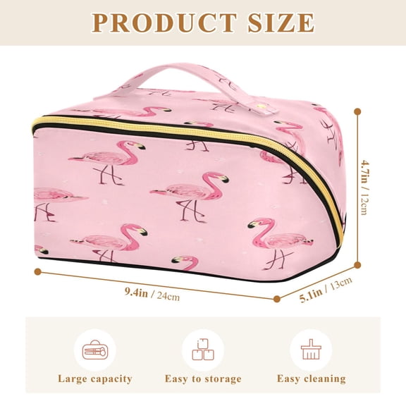 Iauyy Rhombus Cosmetic Bag with Handle Large Capacity Luxury Twill Travel Makeup Bag ,Fresh and Compact