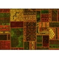 thumbnail image 1 of Ahgly Company Indoor Rectangle Oriental Yellow Modern Area Rugs, 4' x 6', 1 of 4