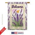 thumbnail image 2 of Breeze Decor BD-FL-H-104090-IP-BO-DS02-US Lavender Spring - Everyday Floral Impressions Decorative Vertical House Flag - 28 x 40 in., 2 of 4
