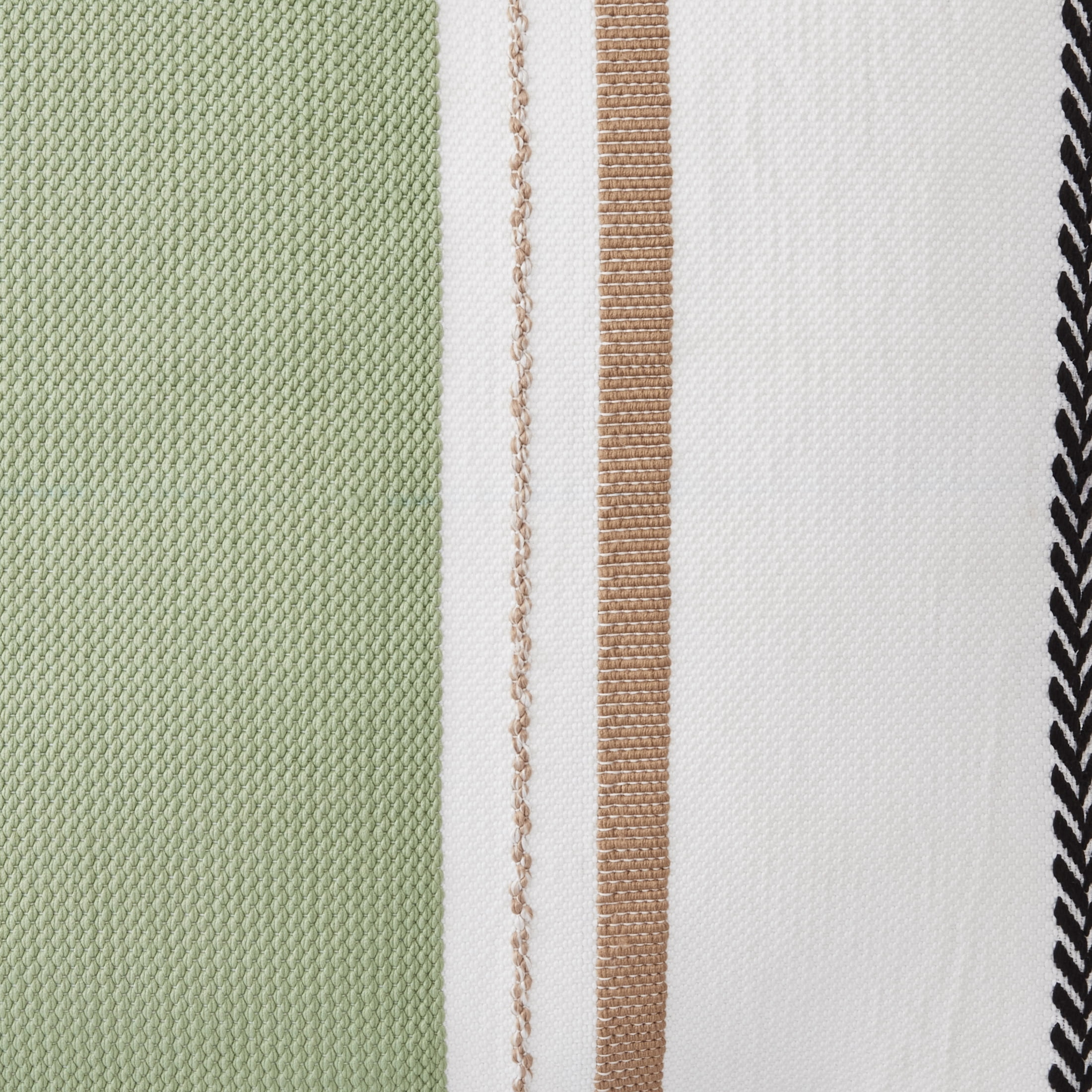 Better Homes & Gardens 18" x 18" Green Bold Stripe Outdoor Pillow