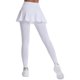 thumbnail image 5 of Falda deportiva plisada de color liso para mujer, cintura alta, que realza las caderas, falda pantalón para bádminton, 5 of 6