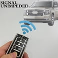 thumbnail image 4 of Key Fob Cover Compatible with Fit for Jeep Grand Cherokee Grand Cherokee L Wagoneer Grand Wagoneer 2021 2022 2023 TPU 5 Buttons Smart Key Case Holder Protector Keychain, 4 of 7