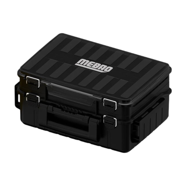 Organizador de Caja de Aparejos de Pesca con Insertos Extraíbles, Soporte, Estuche para Cebo, Caja de Herramientas de Pesca, Contenedor para Agua negro