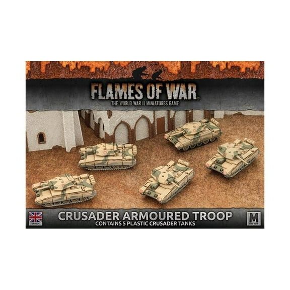 Battlefront Miniatures Flames of War British Crusader Armoured Troop FOW BBX39