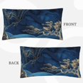 thumbnail image 2 of Disketp Golden Blue Mountains Pillowcase, Queen Size Pillow Cases for Bedroom,Office,Sofa, Pillow Cover with Envelope Closure - 20x36in, 2 of 7
