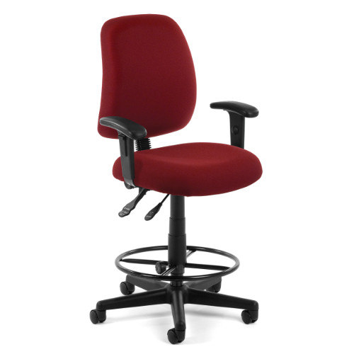 OFM Posture Drafting Stool-w/Arm-Wine