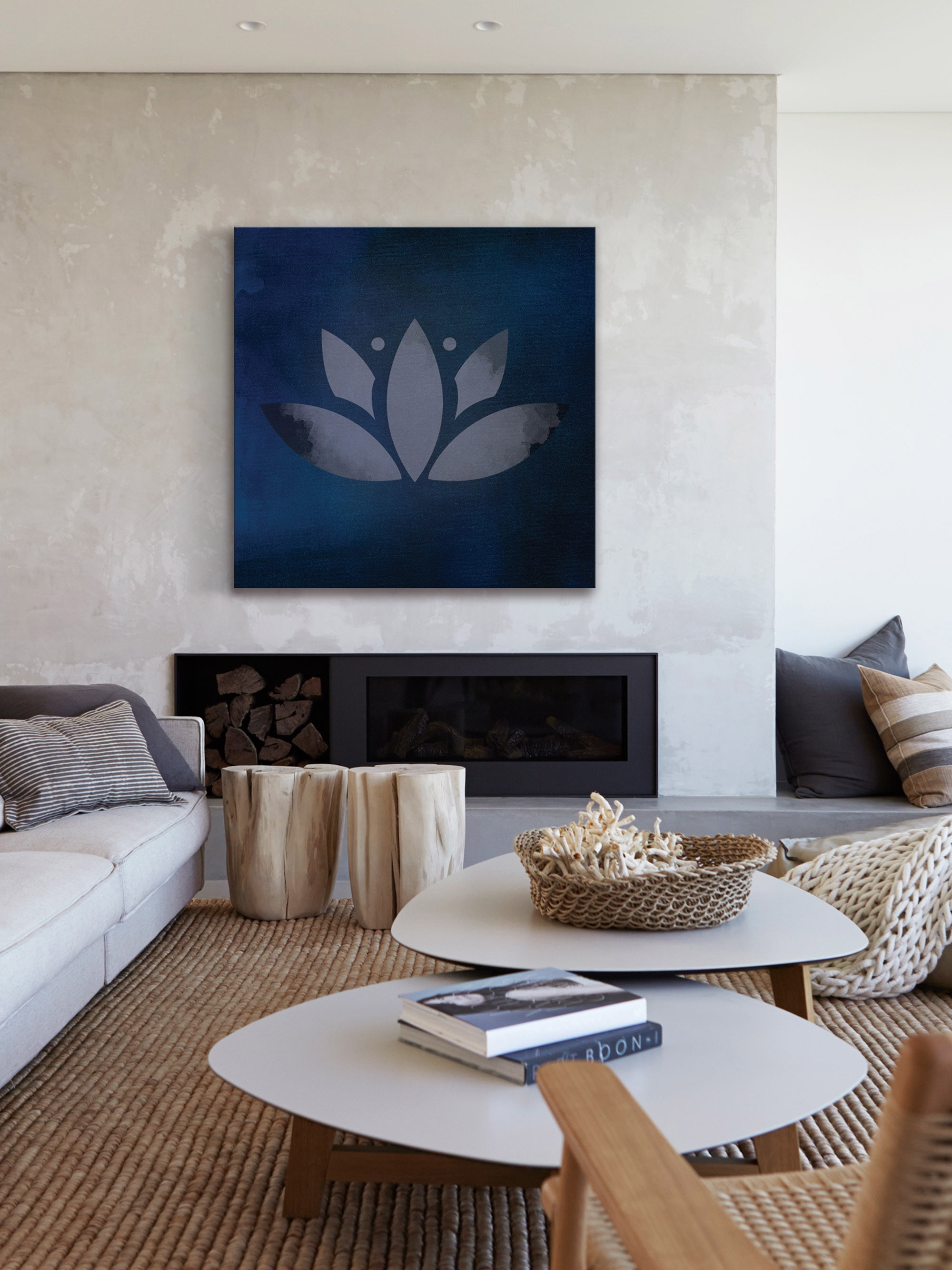 "Lotus Leaf" Painting Print on Wrapped Canvas