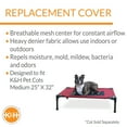 thumbnail image 3 of K&H Pet Products Original Pet Cot Replacement Cover (Cot Sold Separately) Red/Black Medium 32 X 25 Inches, 3 of 8