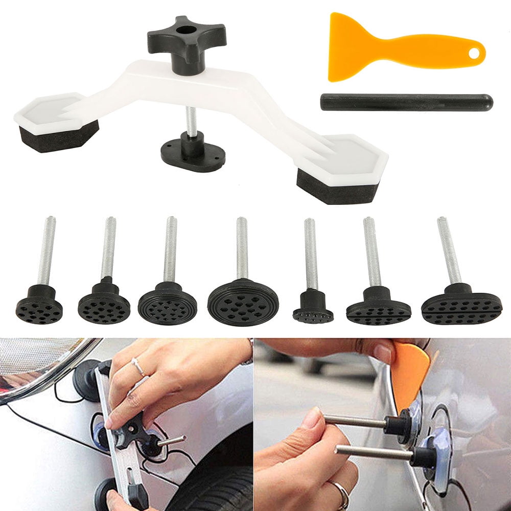 Miuline Auto Body Repair Tool Kit, Car Dent Puller With Double Pole