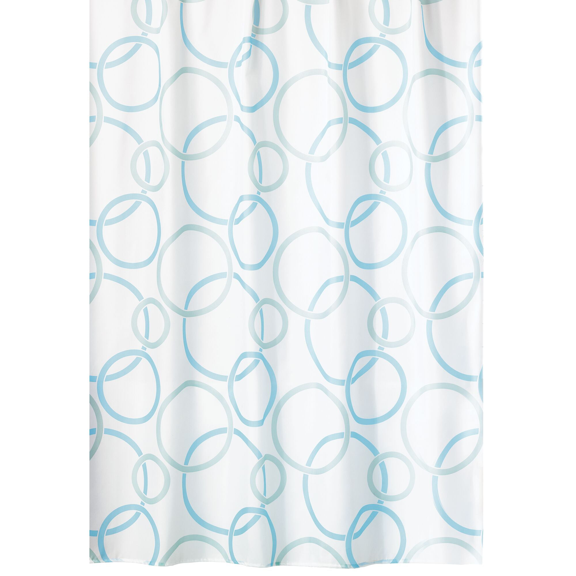 mDesign Water Repellent, Heavy Duty Flat Weave Fabric Shower Curtain, Liner  - Weighted Bottom Hem for Bathroom Shower and Bathtub, 72 Inches x 84 Inches  - Blue/Multi Stained Glass - Walmart.com