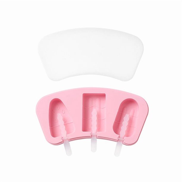 Moldes de silicona for paletas de animales de dibujos animados con tapas, formas divertidas de frutas y verduras for helado casero