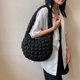 thumbnail image 3 of 1506 Bolso Tipo Nube Gran Capacidad Acolchado Con Textura Plumón Bandolera Tipo Bandolera para Mujer (negro), 3 of 9