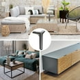 thumbnail image 6 of Furniture Legs, 4 Pack 5-inch - Carbon Steel Triangle Furniture Feet for Sofa Bedside Table (Metallic Black), 6 of 6