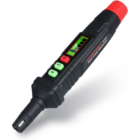 Gas Leak Detector, Handheld Natural Gas Detector with Audible & Visual Alarm, Portable Gas Sniffer Gas Leak Sources Like LPG, LNG, Methane and Butane Gases, Carbon Monoxide for Home Factory Hotel