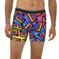thumbnail image 2 of Cauagu Vintage Audio Cassettes Print Men's Boxer Briefs, Funny & Cute Underwear Elastic Waistband Briefs Ideal Gift for Men,1-Pack, 2 of 7