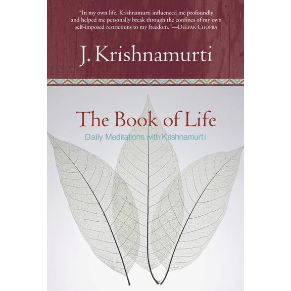 The Book of Life: Daily Meditations with Krishnamurti, (Hardcover)