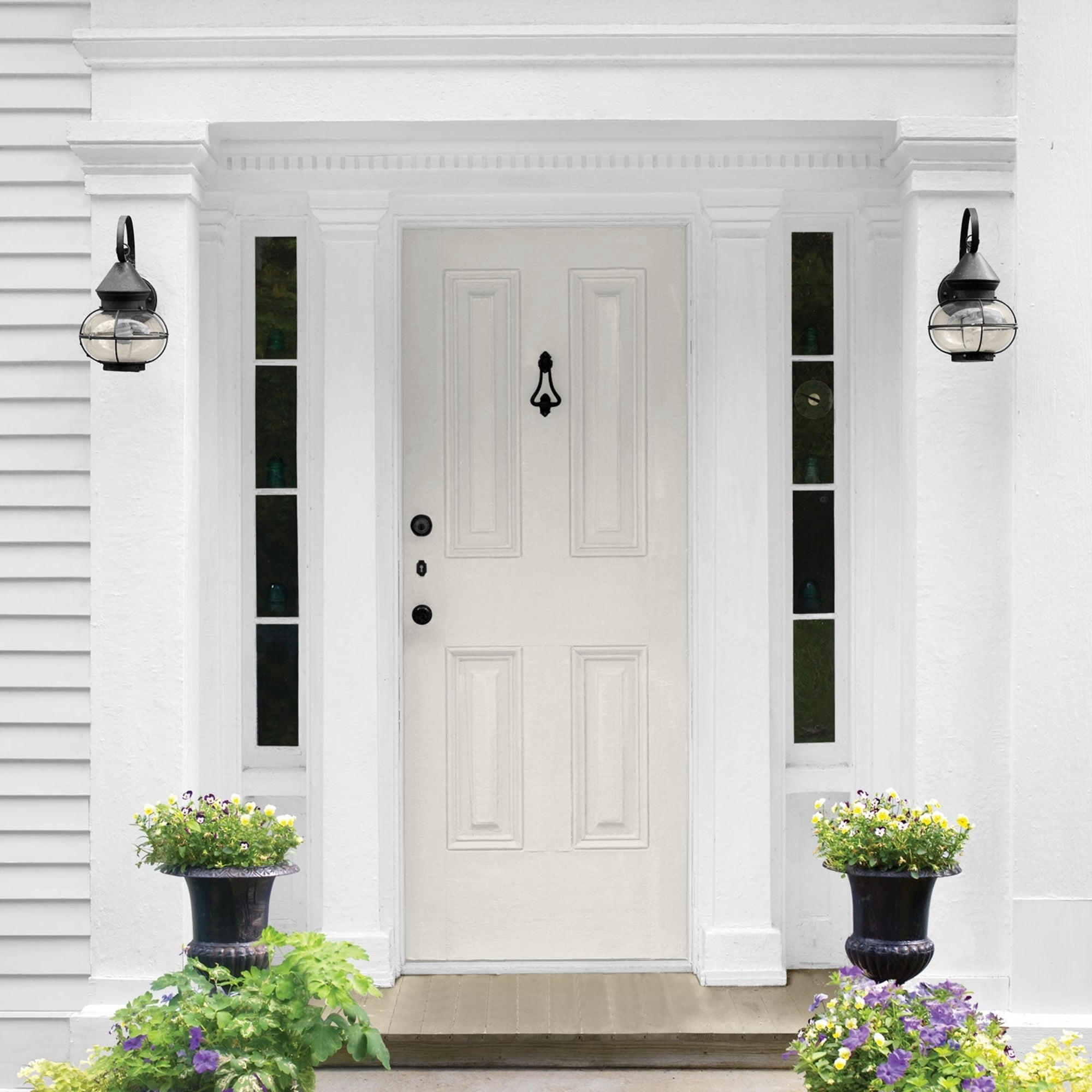 Glidden HEP Shark / Beige Semi-Gloss Exterior Paint with Primer, 1 Gallon