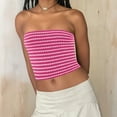thumbnail image 2 of zbxnLI Women's Strapless Tube Tops Strapless Knit Bandeau Going out Tops Backless Crop Tops for Women, 2 of 9