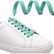 thumbnail image 3 of Cordones planos sólidos huecos gruesos cordones para zapatos atléticos cuerdas 2 pares brillar Zapato, 3 of 5